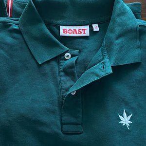 Green Boast Polo Shirt, Medium